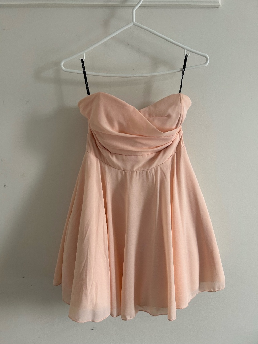 Soft peach/blush cocktail dress
